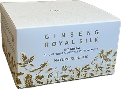 Nature Republic Ginseng Silk Eye Cream Premium Korean Skin Care 24K Gold Elixir