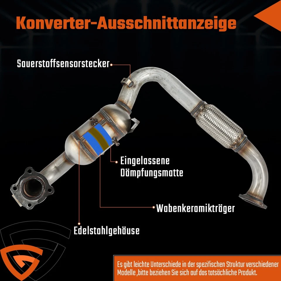 Kit Catalizzatore Ricambio per Ford C-Max II Van 1843288 1929807 1930046 1770958 - Immagine 3 di 4