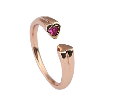 New Pandora Pink Two Hearts Rose Gold 