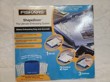 Fiskars ShapeBoss Embossing System Craft Cutter Scrapbook Cards