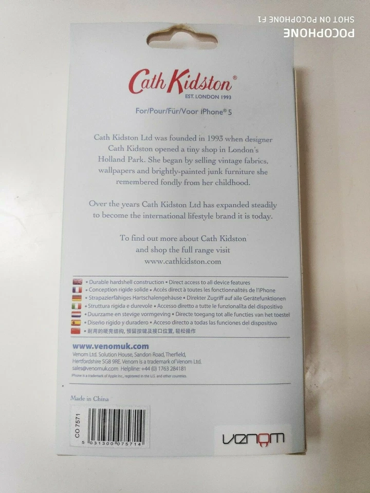 Cath Kidson IPhone 5 Protecive Case NIB cute strawberry on blue print  - Image 3 of 3
