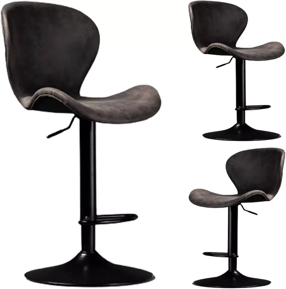 Stylish Adjustable Bar Stool with Backrest - Perfect for Fashion and Decoration - Image 4 of 4