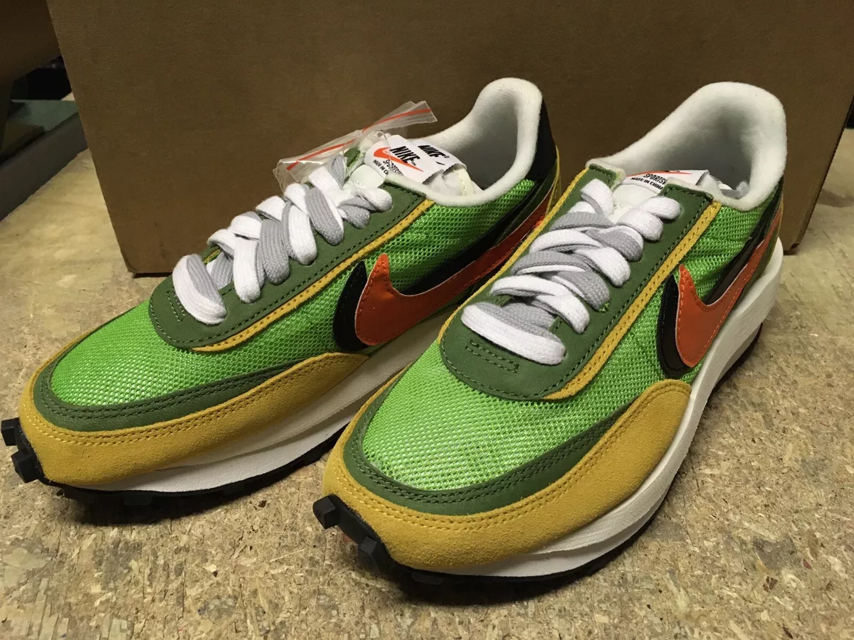 DS MENS Nike LDWaffle Sacai Green Gusto BV0073 300 SZ 5.5 NOBOX AUTHENTIC