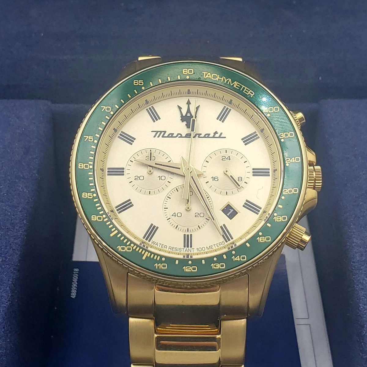 MASERATI WATCH GOLD TONE MEN