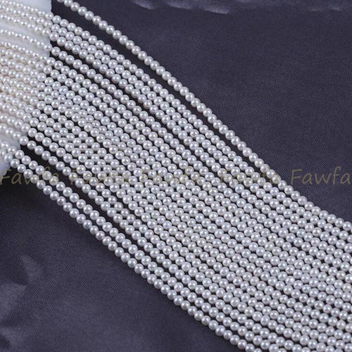 EOEMY Genuine Natural Aaa+ 8-9mm Natural Black Freshwater Pearl Round Loose Beads 15
