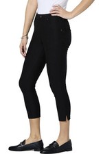 HUE Essential Denim Pull-On Capri Black