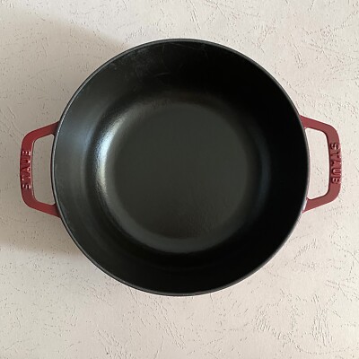 NIB STAUB Limited Edition DRAGON Dutch Oven Chistera Lid Cast Iron