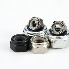 M2 M2.5 M3 M4-M16 hexagonal de nailon tuerca de bloqueo autobloqueante Nylock tuerca de bloqueo
