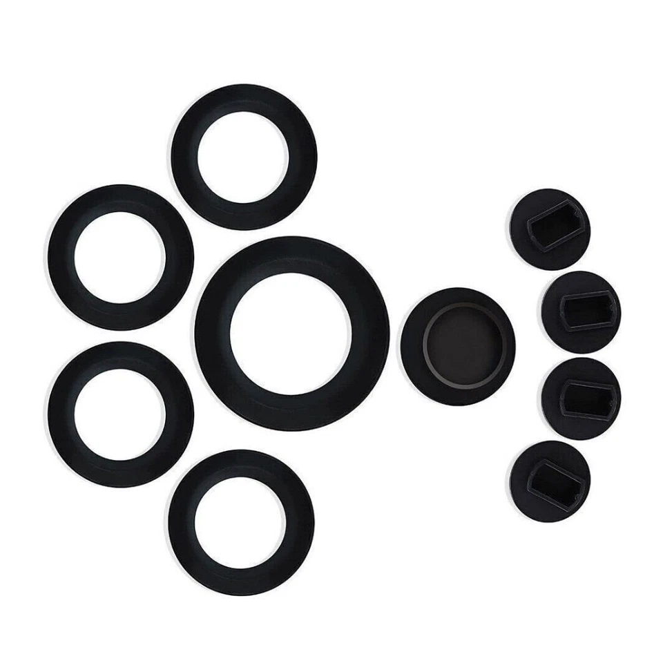 Nuevo kit de anillo de ajuste de tapón de cubierta de disco de enganche de quinta rueda trasera para Ford Super Duty 11-23 Foto 2 de 3