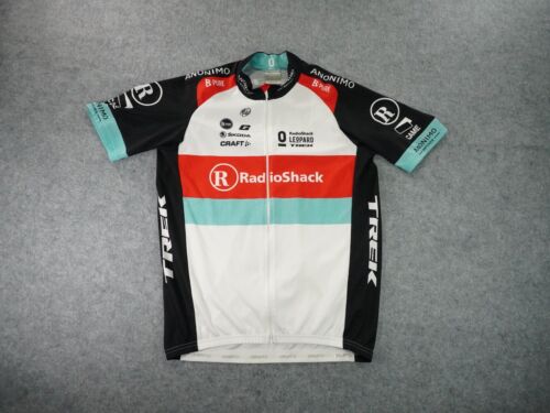 Craft Cycling Jersey Adult Large Red Black White Radio Shack Full Zip Polyester