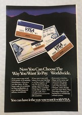 1981 Visa Original Full Page Print Ad - The Way You Want To Pay. Vintage