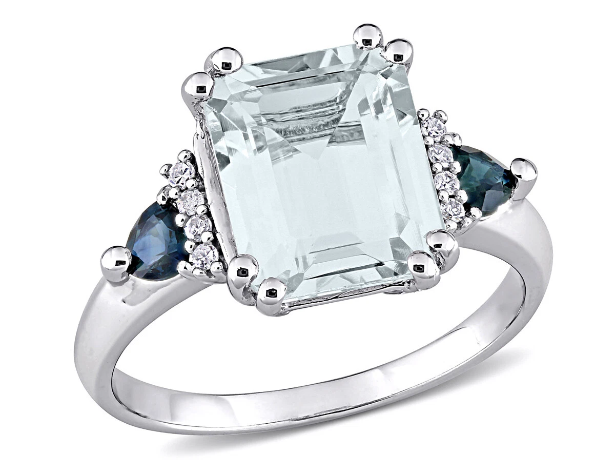 3 carat aquamarine sale ring