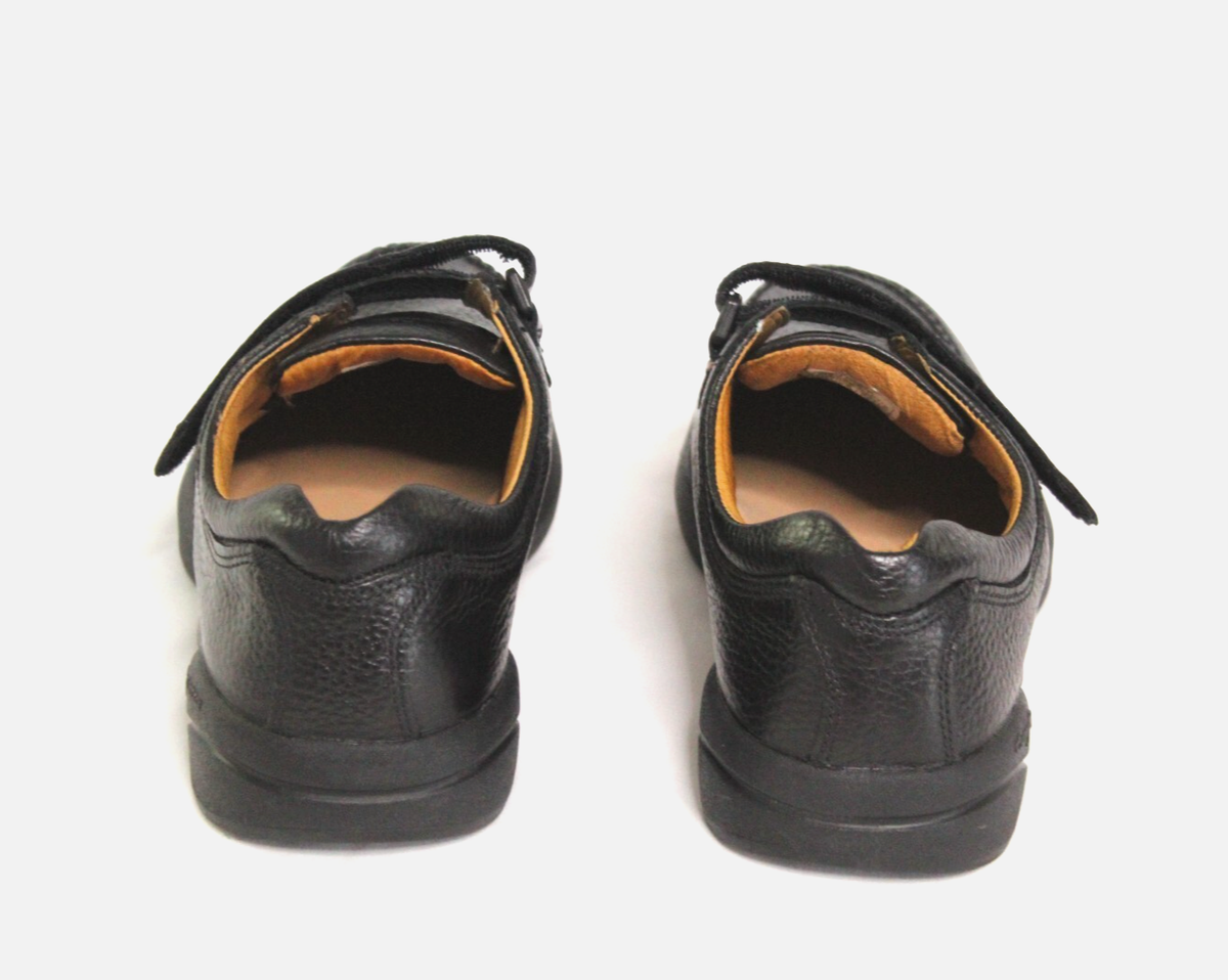 Dr. Comfort Scott Mens Size 11 Wide STK#:9210 Black Leather  display picture 1