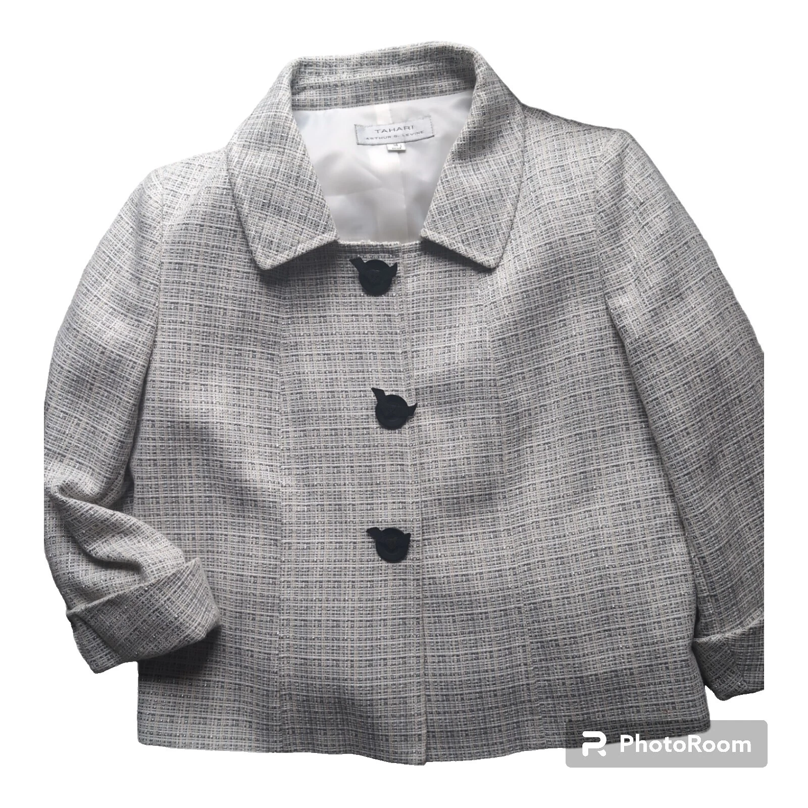 Tahari Branco Sólido Casacos, jaquetas e Coletes para mulheres