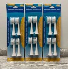 3(4Packs) Luminant Soft Electric Toothbrush Replacement Heads New-Sealed