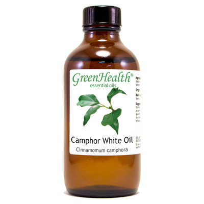 4 fl oz Camphor White Essential Oil (100% Pure & Natural) - GreenHealth