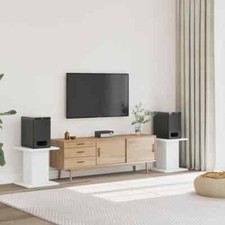Image of Speaker Stands 2 pcs White 30x30x40 cm Engineered Wood vidaXL