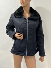 Nils Ski Jacket Black Size 6 Quilted Linen