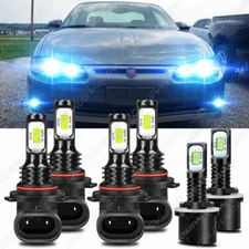 For Chevy Monte Carlo 2000-2005 Combo 6x Blue LED Headlights Fog Light Bulbs
