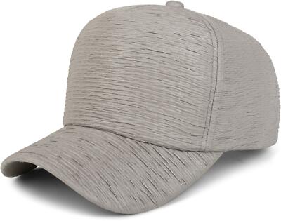 6-Panel Cap in Crunch Optik, Baseball Cap gekreppt, Basecap, Vintage, Unisex