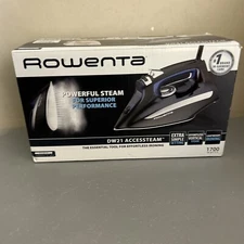 Rowenta DW21 Accessteam Iron Blue with Anti Drip System Auto Shutoff  1700 Watts