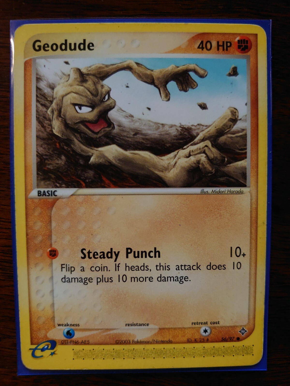 Pokémon TCG Geodude EX Dragon 56/97 Regular Common