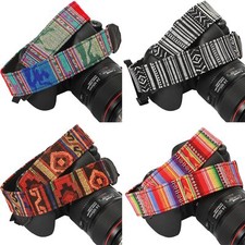 4 Pieces Woven Vintage Camera Strap for All DSLR SLR Camera Universal Neck Sh...