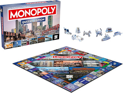 Monopoly Board Game Queens NY Edition : 2-6 Players Family Board Games for Kids