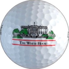 THE WHITE HOUSE Logo GOLF BALL