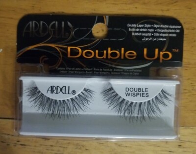 Ardell Double Up False Eyelashes, Double Wispies, Black, 1 pair 