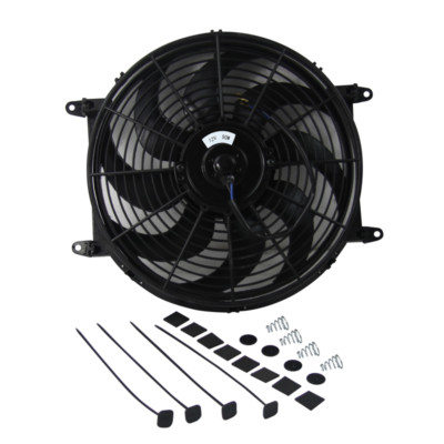 14''Inch 12V Pull/Push Radiator Fan+Electric Thermo Kits Universal 8 Blades Fan