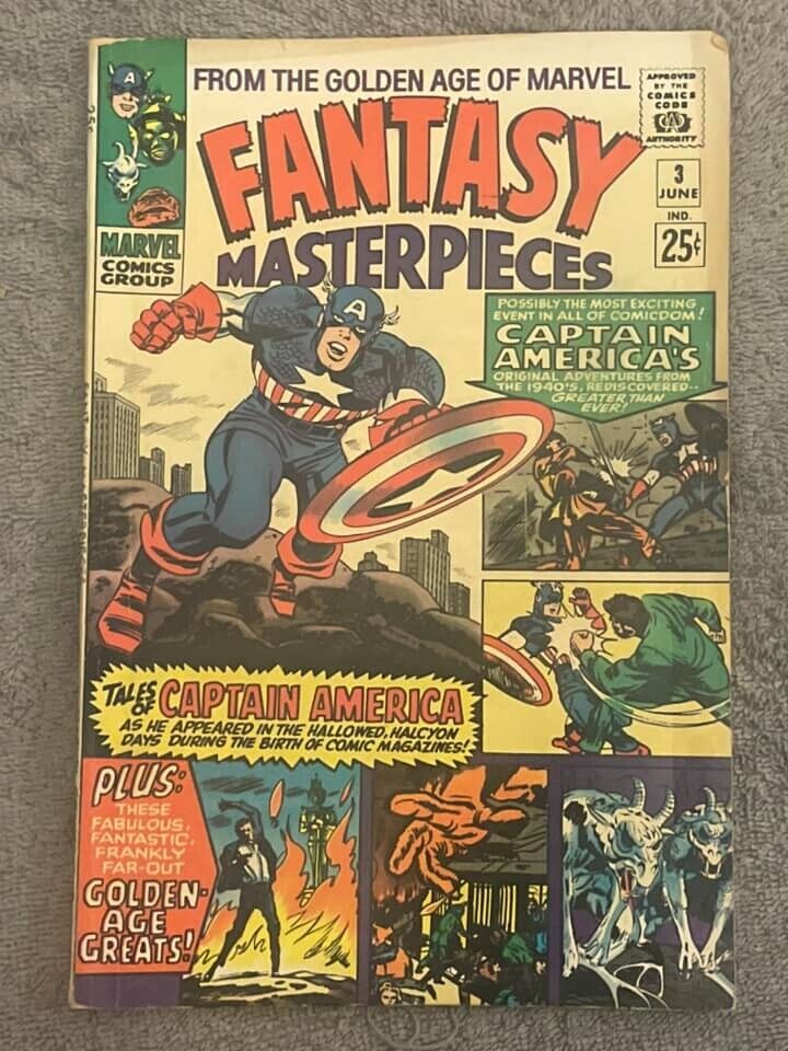 Fantasy Masterpieces #3 (RAW 7.5 - MARVEL 1966) Stan Lee. Jack Kirby