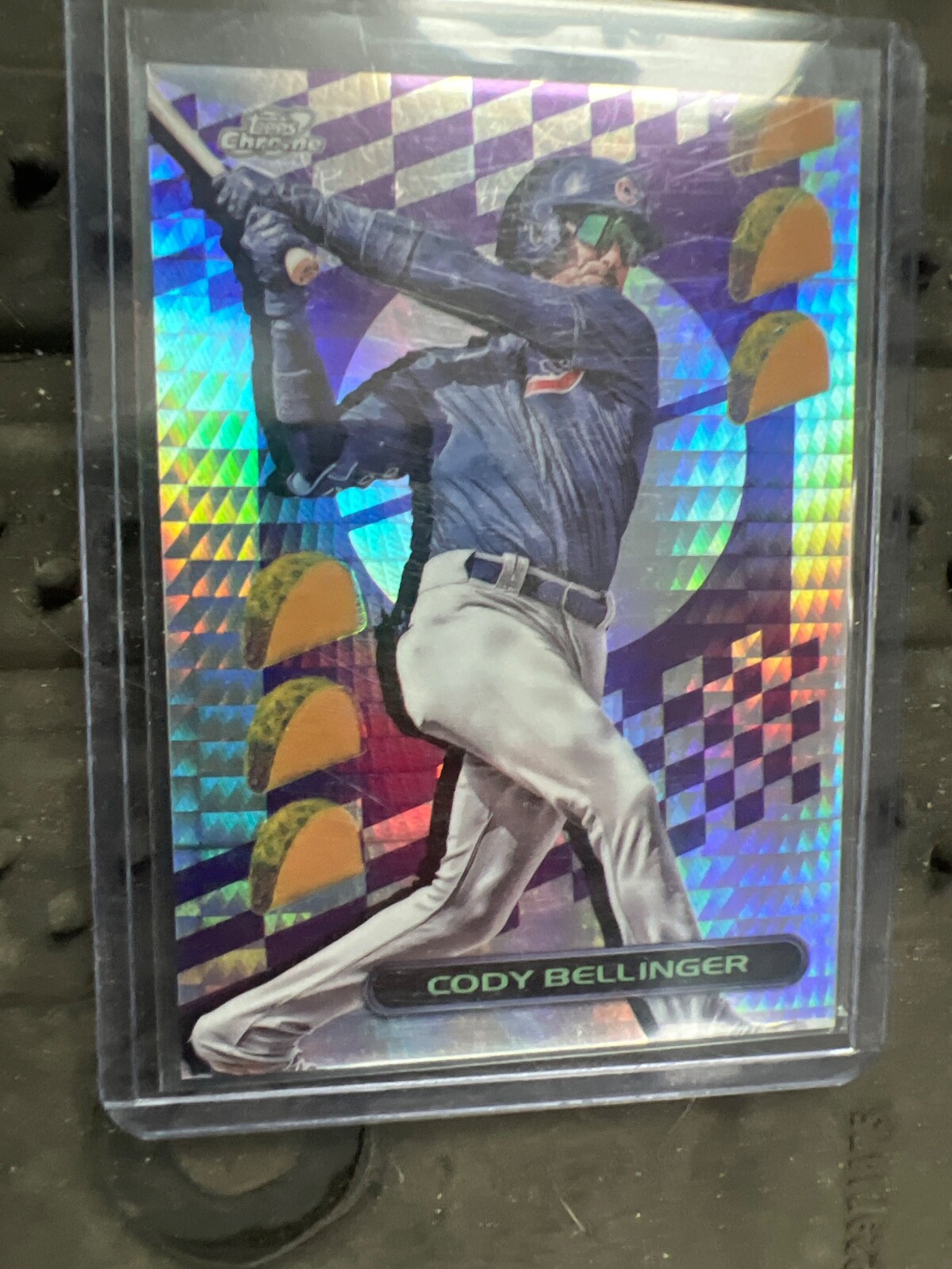 2023 Topps Chrome Cody Bellinger Taco Fractor 3/5