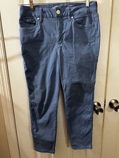 Seven 7 Jeans Womens 10 Rivera Blue Denim High Rise Skinny Crop Skin-Fit