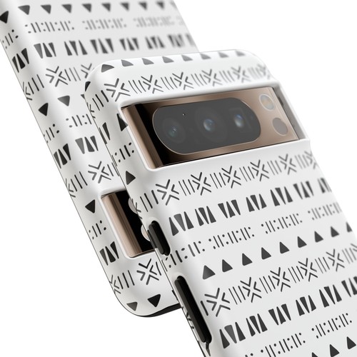 Black and White Southwestern Aztec Pattern Google Pixel Tough Cases - 第 35/131 張圖片