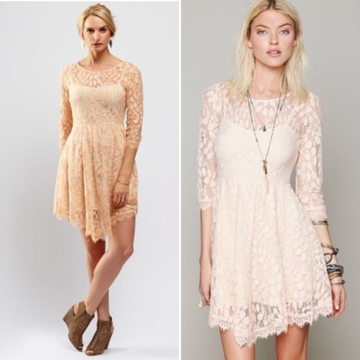 knee length dresses for ladies Beige Crochet Maxi Dress with Mesh Detail