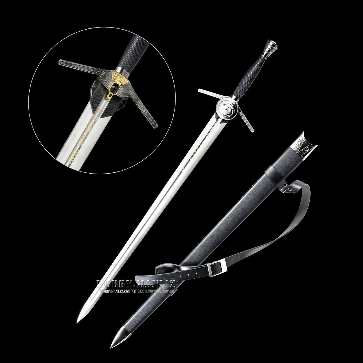 Geralt White Silver Witcher Sword Netflix Adaptation Steel Replica