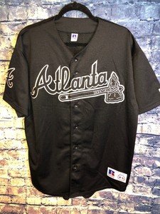 black atlanta braves jersey