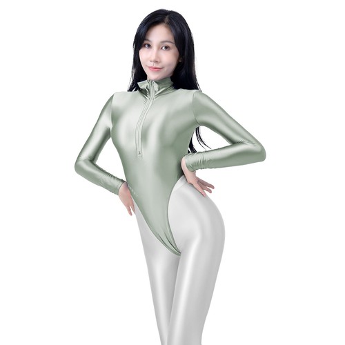 AMORESY Mujer Manga Larga Tanga Cremallera Traje de Baño T-back Leotardo Playa Body - Imagen 54 de 58
