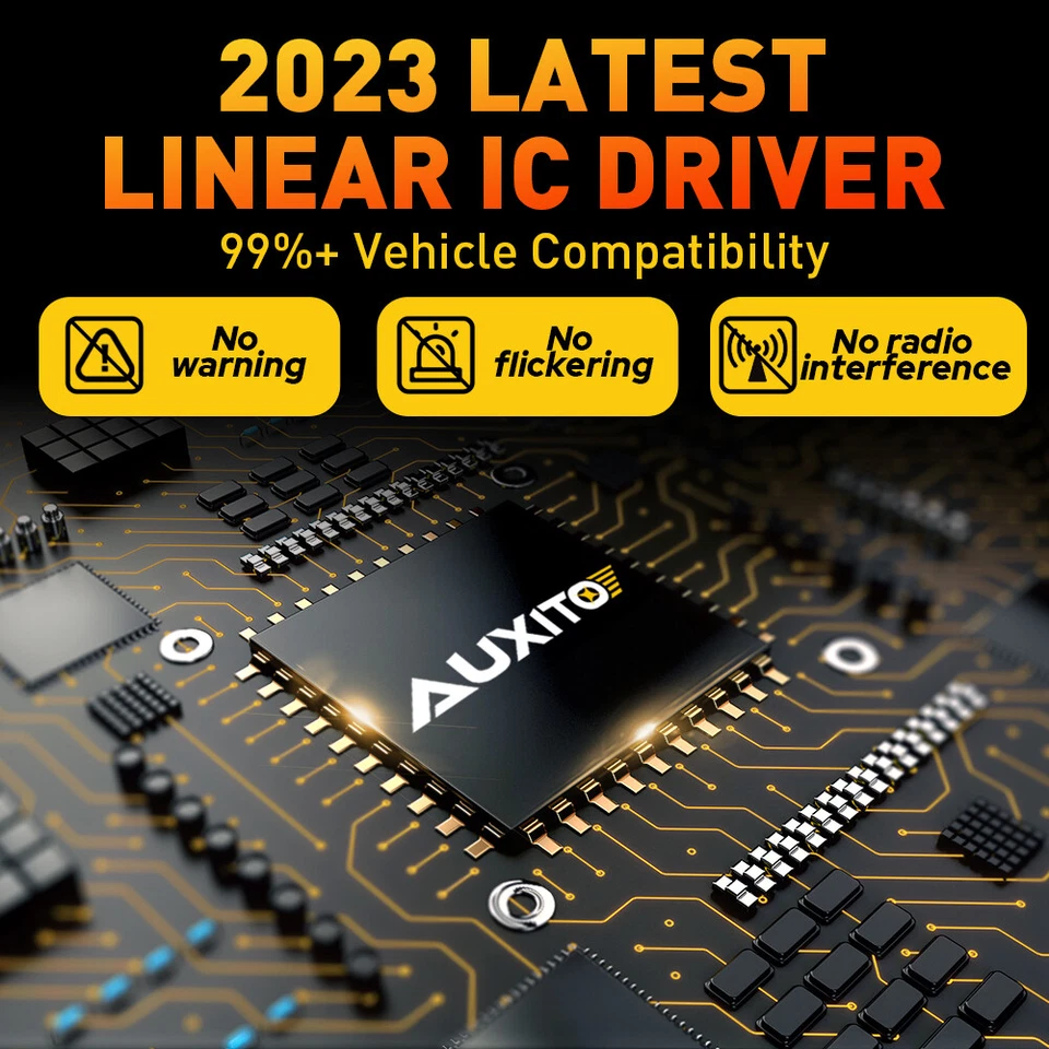 4Pcs H7 LED Headlight Combo Bulbs Kit High + Low Beam 6500K Super White Bright - Image 4 of 4