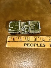 Vintage Tootsie Toy Made In USA Army Jeep 4.5" - As Is