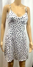 Women Floral Mini Dress Spaghetti Strap Sleeveless Bodycon A-Line Dress Size S