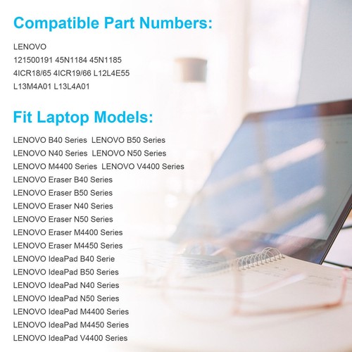 L12L4E55 L13L4A01 L13M4A01 Battery for Lenovo B40 B50 N40 N50 M4400 V4400 Laptop - Picture 2 of 13