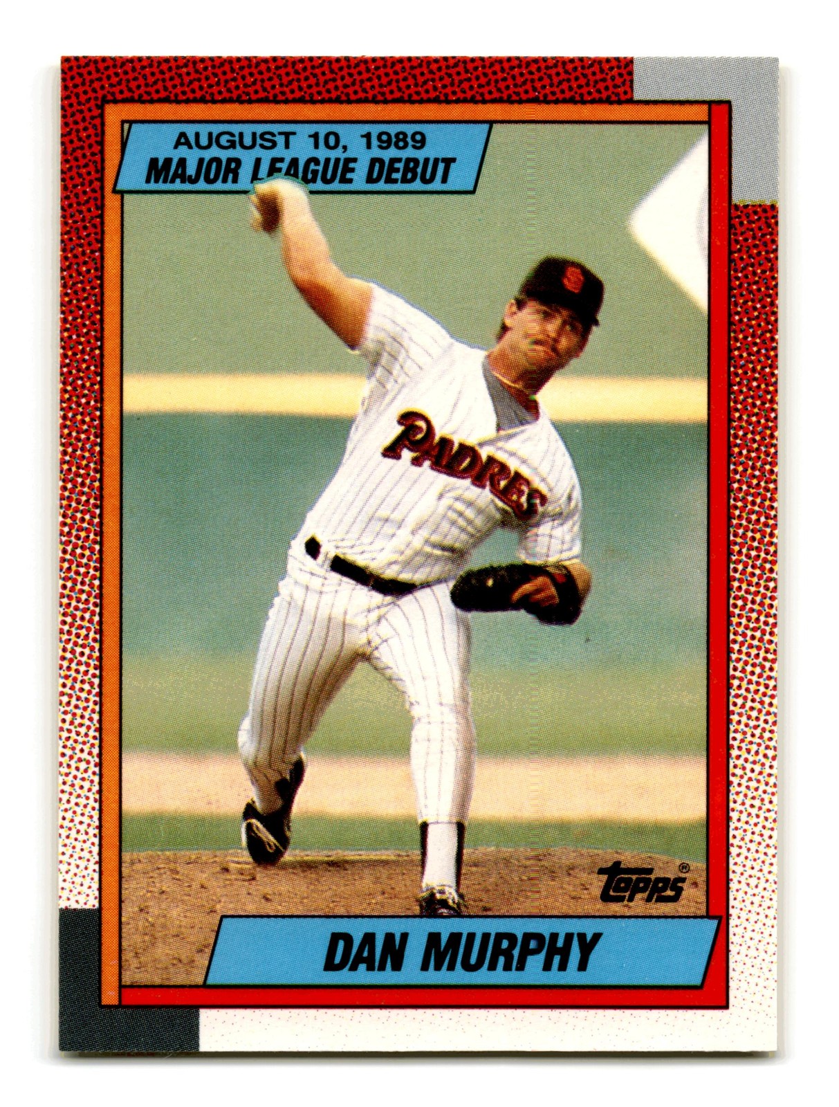 Dan Murphy 1990 Topps Major League Debut 1989 #86 San Diego Padres Mint