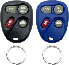 Replacement Key Fob Shell Keyles Entry Remote Car Key Fob Color: Black Blue