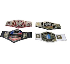 WWE Kids Championship Belt Lot of 4 Universal US Intercontinental Wrestling Toy