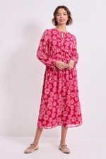 Dorothy Perkins Pink Midi Dress Womens Daywear Dresses