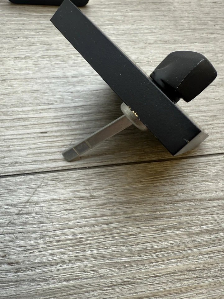 Emtek 8569US19 Square Style Brass Modern One-Sided Deadbolt Black *Scratched* - Image 4 of 4