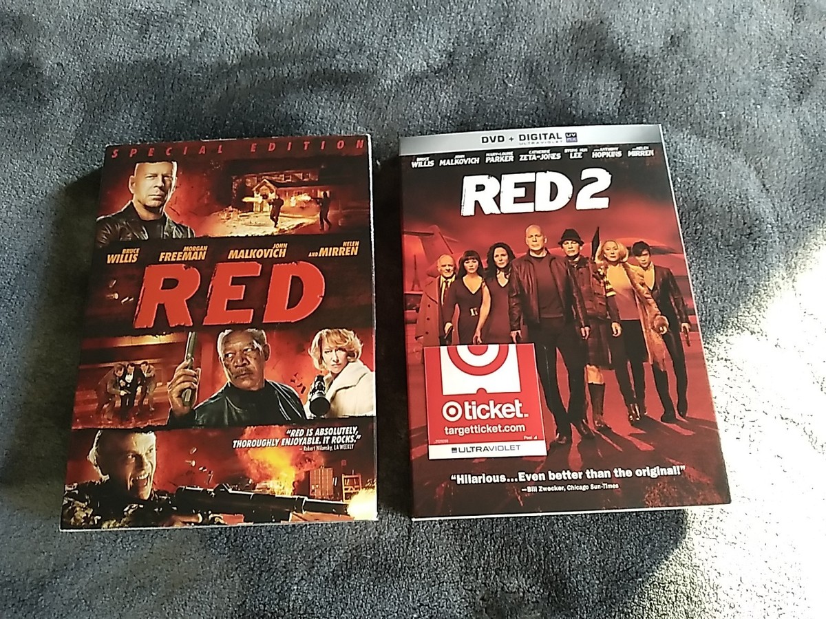 Red/Red 2 (DVD) Bruce Willis W/Slipcovers | eBay