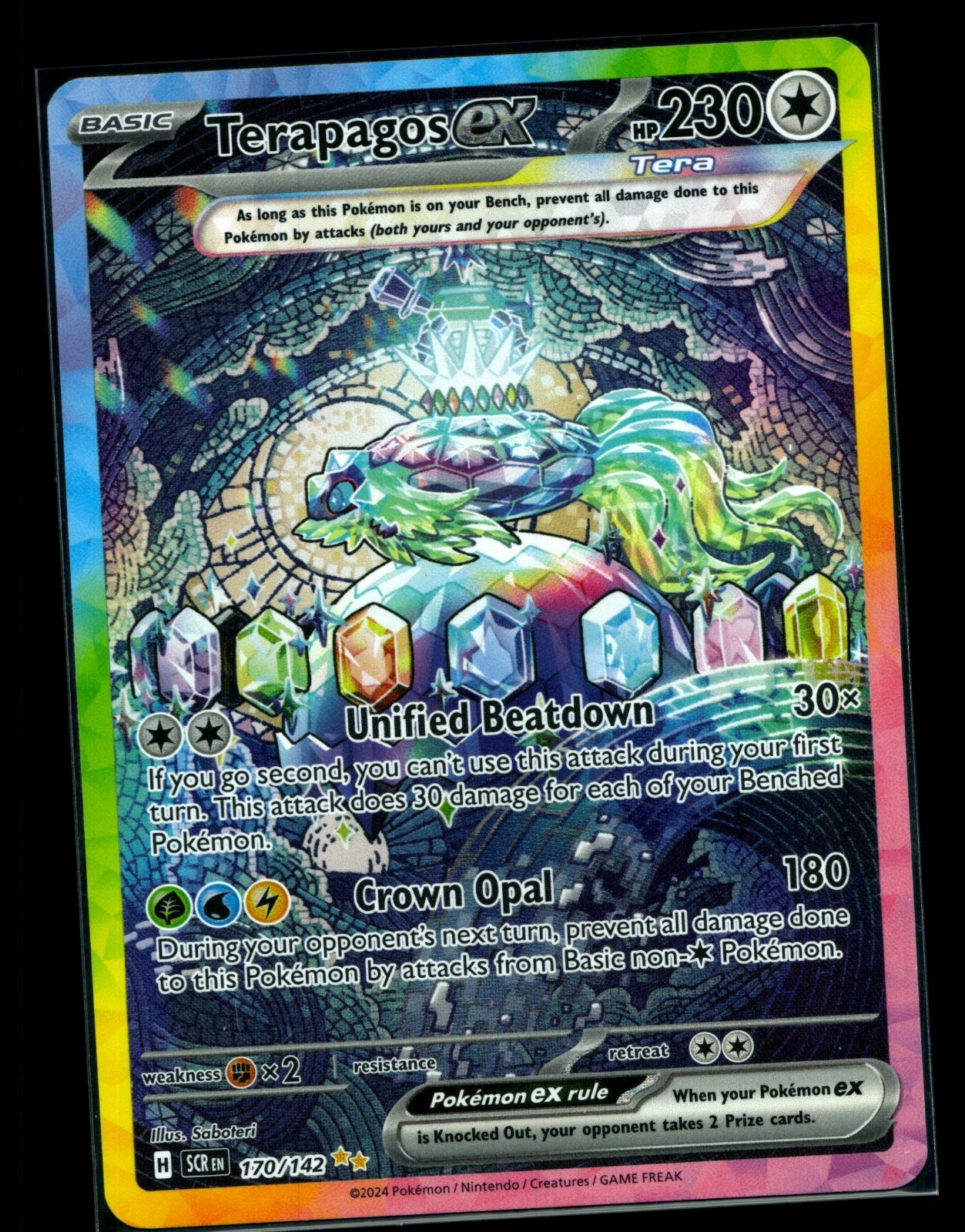 Terapagos ex 170/142 Sv07: Stellar Crown Holo NM